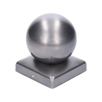 Příslušenství pro plot Stříška na sloupek-kulatá Základna 100 x 100 mm, koule 80 mm