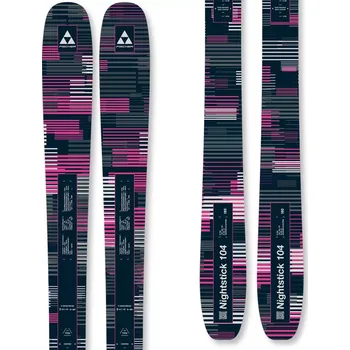 Sjezdové lyže Lyže Fischer NIGHTSTICK 104 25/26 180 černá/růžová