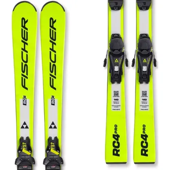 Sjezdové lyže Lyže Fischer RC4 PRO JRS + FS 7 CA JRS 25/26 140 žlutá