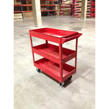 DÍLENSKÝ VOZÍK 3-PATROVÝ NA NÁŘADÍ SERVISNÍ SKŘÍŇKA KOLEČKA 3 POLICE TORIN