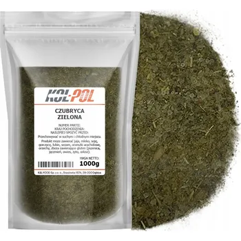 Koření CZUBRYCA ZELENÁ 1kg Koření aromatická bylinná směs na maso a jídla Kol-Pol