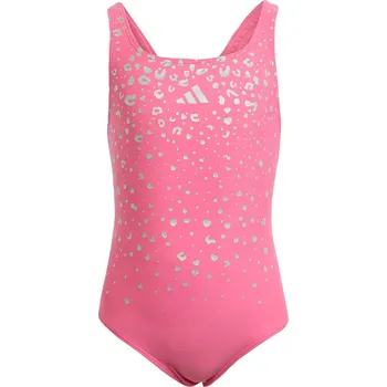Dámské plavky ADIDAS Dívčí jednodílné plavky Adidas 7 LET RŮŽOVÁ