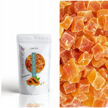 Sušená potravina Kandovaná Papája Kostky 500g