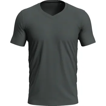 pracovní tričko Stedman Tričko V-Neck T Clive, výstřih do V, krátký rukáv, pánské COT05961014605-slate grey 2XL Šedá slate