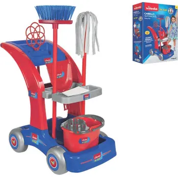 Dětský spotřebič Mikro Trading Vileda sada malá uklízečka 6 ks s vozíkem 50 cm