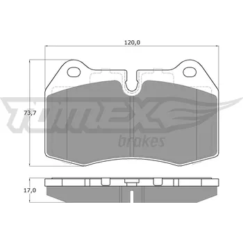 Brzdová destička Sada brzdových destiček, kotoučová brzda TOMEX Brakes TX 13-24