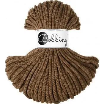 Příze Bobbiny Premium Braided Cord 5 mm 50 m Nut Brown Šňůra