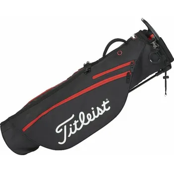 Golfový bag Titleist Premium Carry Bag Black/Black/Red Pencil Bag
