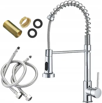 Vodovodní baterie Kuchyňská stojánková baterie Terra Home Premium, stříbrná