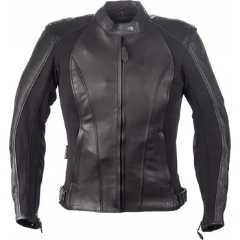 Moto bunda Dámská kožená motocyklová bunda Adrenaline Siena 2.0 PPE černá, velikost 2XL