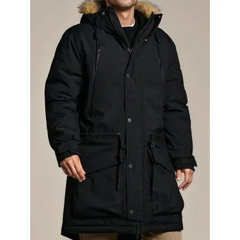 Sinsay - Bunda puffer s kapucí - černá - 6935C-99X - 6935C-99X-XL