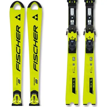 Sjezdové lyže Lyže Fischer RC4 WC SL MEN M/B PLATE MEDIUM 23/24 165 žlutá