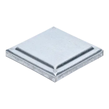 Stříška plechová plochá, pozinkovaná, 100x100x1,5 mm