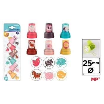 Dětské razítko Stempelki dla dzieci Farma blis. 6szt, Main Paper