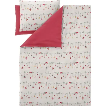 Povlečení LIVARNO® Ložní povlečení z mikrovláknitého saténu, 220 x 240 cm, 70 x 90 cm (girlanda)