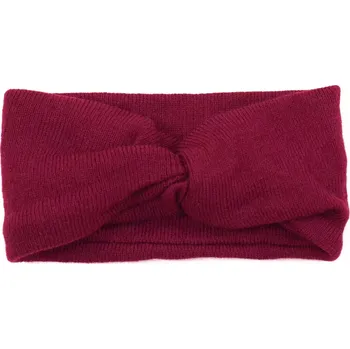 Klapky na uši Dámská pletená čelenka Feminine Bordová