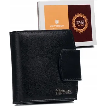 Peterson dámská peněženka z pravé kůže, černá