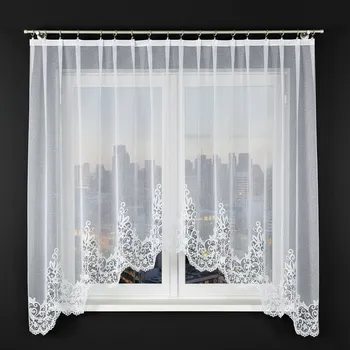 Záclona Dekorační oblouková krátká záclona na žabky BERENIKA 170 bílá 300x170 cm MyBestHome