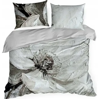 Povlečení Povlečení 220x200 z bavlněného saténu moderní vzor EVA MINGE