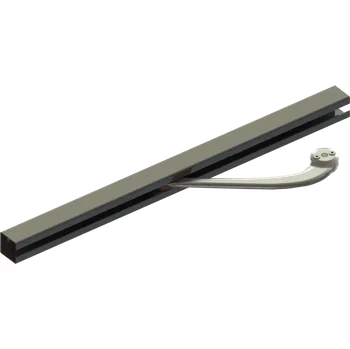 Pohon brány Kluzný mechanismus pro šetření prostoru při otevírání křídlové brány kĺoubovým pohonem REVO