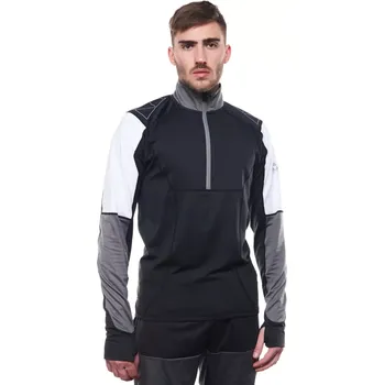 Pánská mikina Mikina Fischer ASARNA BASELAYER XXL černá/šedá/bílá