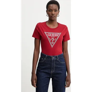 Dámské tričko Bavlněné tričko Guess W5BI18.I3Z14 červená 33X, vel. XXL