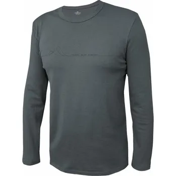 Pánské tričko, dlouhý rukáv KOMIR 901 šedá M