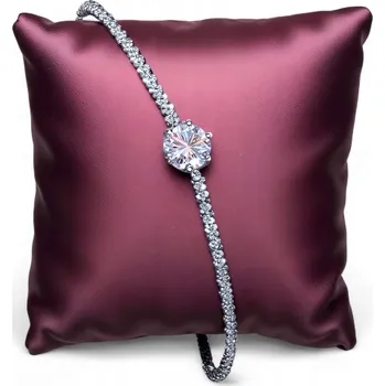 Náramek Náramek s moissanitem 1 ct stříbro 925