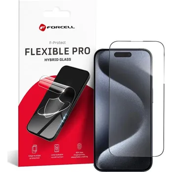 Ochranné tvrzené sklo Forcell Flexible Nano Glass 5D iPhone 15 Pro black
