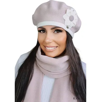 Čepice Kamea růžový baret univerzální velikosti (54-60) akryl