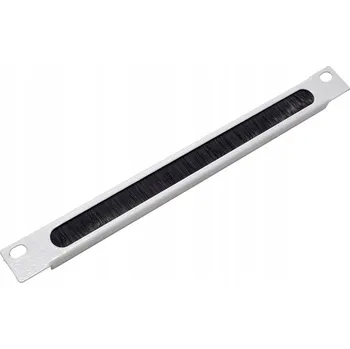 Bezpečnostní kamera ROLINE Kabelová průchodka s kartáčovou lištou, 0,5U, 10palcová, šedá