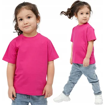 Chlapecké tričko DÍVČÍ/CHLAPECKÉ TRIČKO NA TĚLOCVIK BAVLNA FUCHSIOVÁ 140 MODKIDS