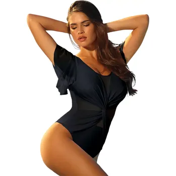 Dámské plavky Dámské jednodílné plavky Canoy 24 1089 19 - SELF černá XXL