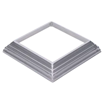 Zábradlí Krytka plechová, 142 x 142 x 29 mm, díra: 102 x 102 mm