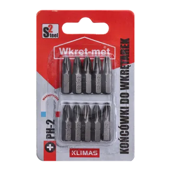 Bit 10 dílny blister bitů PH2, délka 25mm