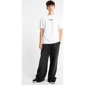 Reporter Young | Chlapecké tmavě šedé tepláky WIDE LEG s opraným efektem - Barva ČERNÁ, Velikost 158 253-0117B-43-190-1