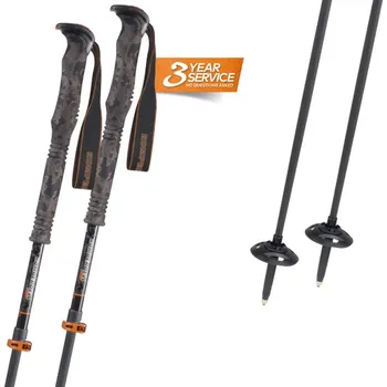 Sjezdová hůlka Hůlky Komperdell FREE TOURING JUNIOR 2025/26 100-130 černá/oranžová