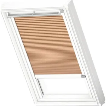 Roleta Plisé roleta na střešní okno VELUX na solární pohon FSC PK04 1049KWL oranžová