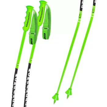 Sjezdová hůlka Hůlky Komperdell Nationalteam Carbon GS Bent 2025/26 125 zelená/černá
