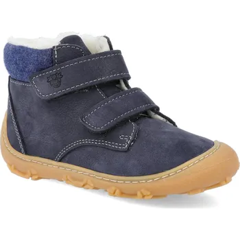 Dívčí zimní obuv Barefoot dětské zimní boty Ricosta - Pepino Nico W modré Velikost: 26