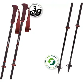 Trekingová hůl Hůlky Komperdell Carbon EVOZERO Compact 90-120 černá/fialová