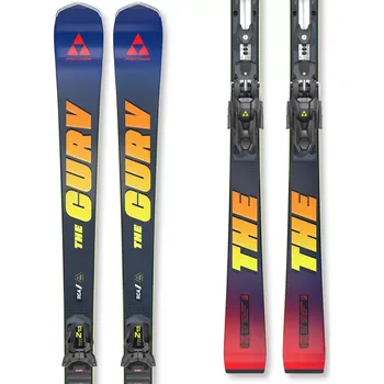 Sjezdové lyže Lyže Fischer THE CURV M-PLATE + RC4 Z13 GW FF 25/26 164 modrá/červená/žlutá