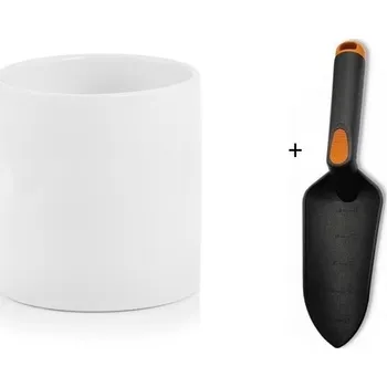 Květináč Bílý keramický Květináč Polnix 20 cm x 20 x 20 cm