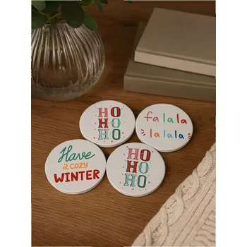 Vánoční dekorace Sinsay - Vánoční podtácky 4 ks - vícebarevná - 200GN-MLC - 200GN-MLC-ONE