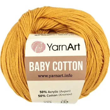 Galanterie YarnArt Baby Cotton 433 medově žlutá