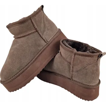 Dámská zimní obuv JBUT - VINCEZA ZATEPLENÉ SNĚHULE vel. 37 97962 BRĄZOWY SKÓRA