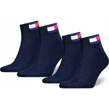 Pánské ponožky Tommy Hilfiger Jeans Ponožky 19 Series modré, velikost 35-38