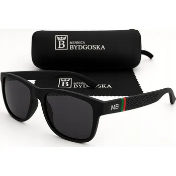 Sluneční brýle Mennica Bydgoska polarizační UV-400 pilotky + pouzdro