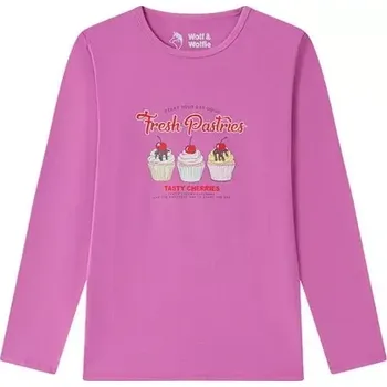 Dětské tričko WOLF S2543A fialové vel.152