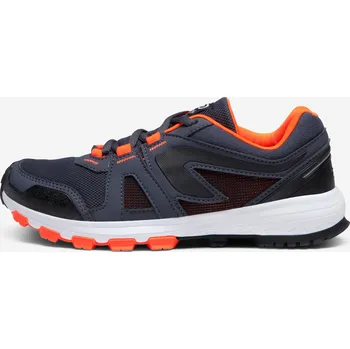 Pánské tenisky KIPRUN Dětské běžecké boty Kiprun Grip 33 ORANŽOVÁ|ČERVENÁ|ŠEDÁ